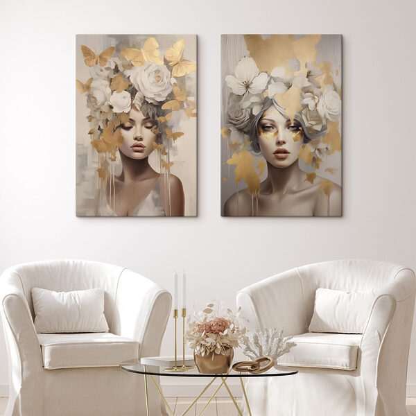 Elegant portraits with nature's touch Elegant portraits with nature's touch