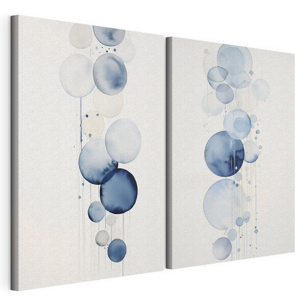 Lámina modular sobre lienzo Pintura de círculos y chorretones (SKU: m01118) Lámina modular sobre lienzo Lámina modular sobre lienzo Pintura de círculos y chorretones (SKU: m01118)