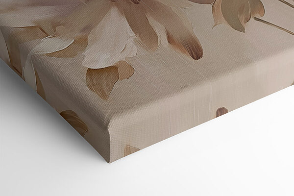 Painting of flowers on a beige background Painting of flowers on a beige background