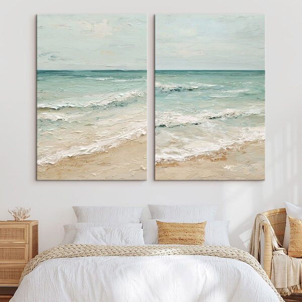 Painting of a beach