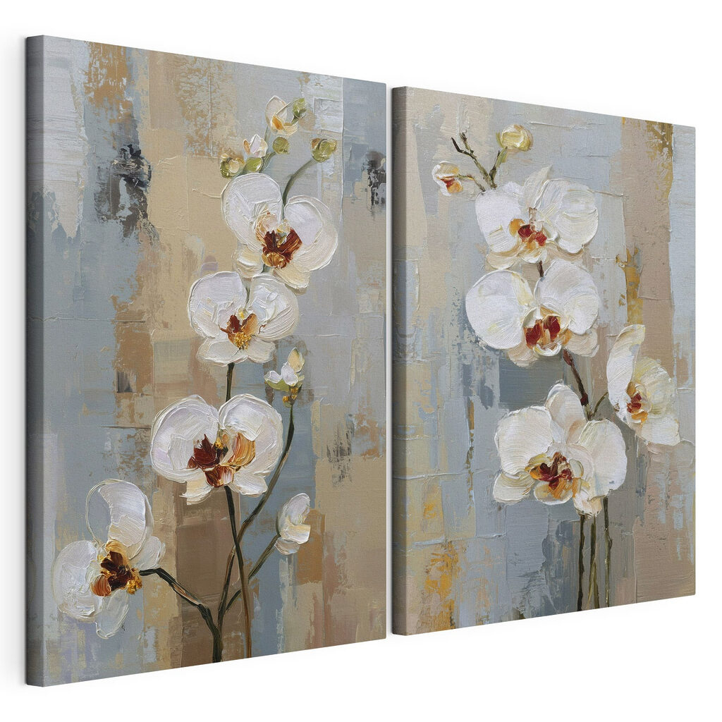 Painting of white flowers