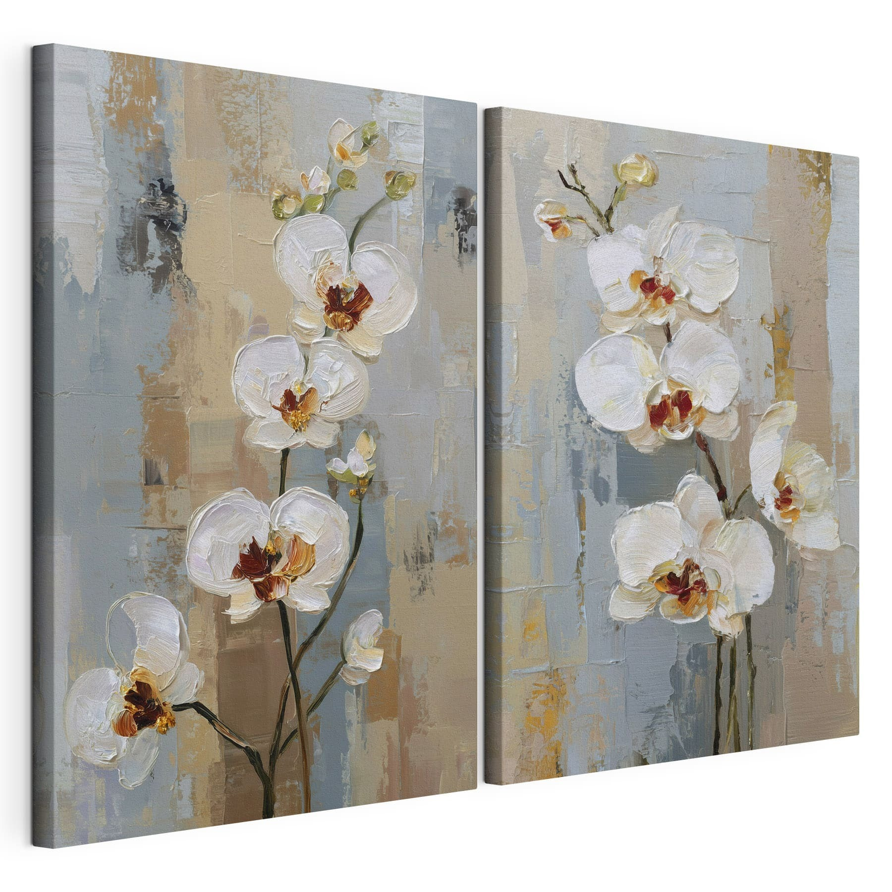 Painting of white flowers