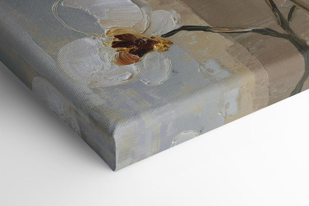 Painting of white flowers