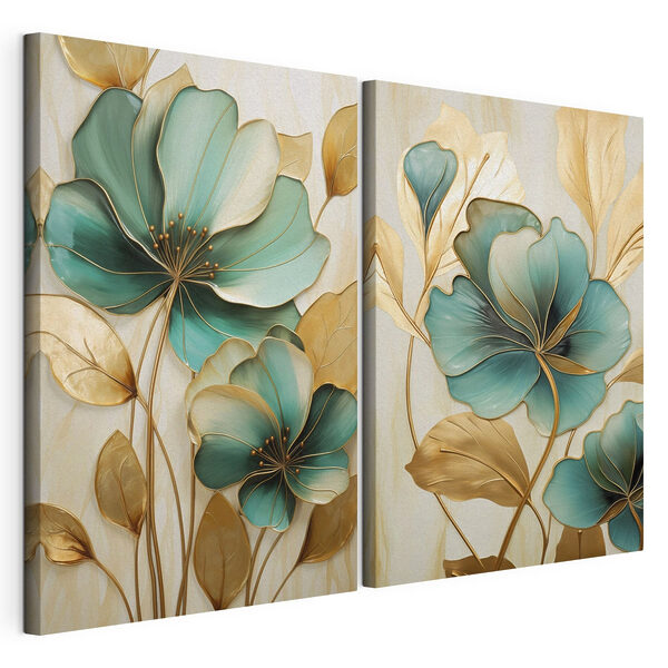Lámina modular sobre lienzo Delicadas flores en tonos vivos (SKU: m01235) Lámina modular sobre lienzo Lámina modular sobre lienzo Delicadas flores en tonos vivos (SKU: m01235)