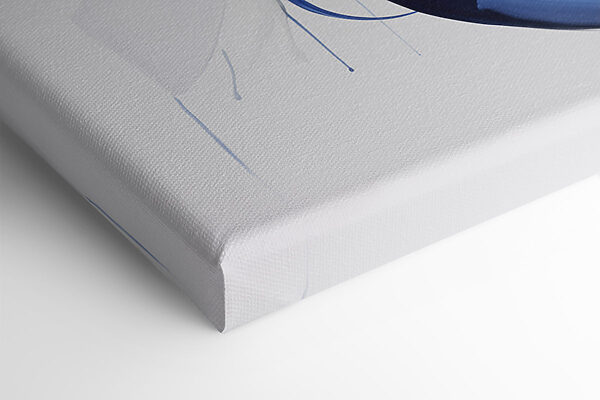 Lámina modular sobre lienzo Dos imágenes de pintura azul (SKU: m01240)