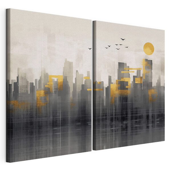Lámina modular sobre lienzo Cuadro de una ciudad (SKU: m01262) Lámina modular sobre lienzo Lámina modular sobre lienzo Cuadro de una ciudad (SKU: m01262)