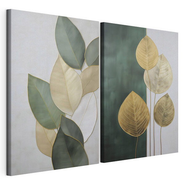 Lámina modular sobre lienzo Elegancia natural en los diseños de hojas (SKU: m01293) Lámina modular sobre lienzo Lámina modular sobre lienzo Elegancia natural en los diseños de hojas (SKU: m01293)