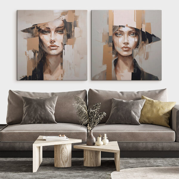 Painting of a woman Painting of a woman