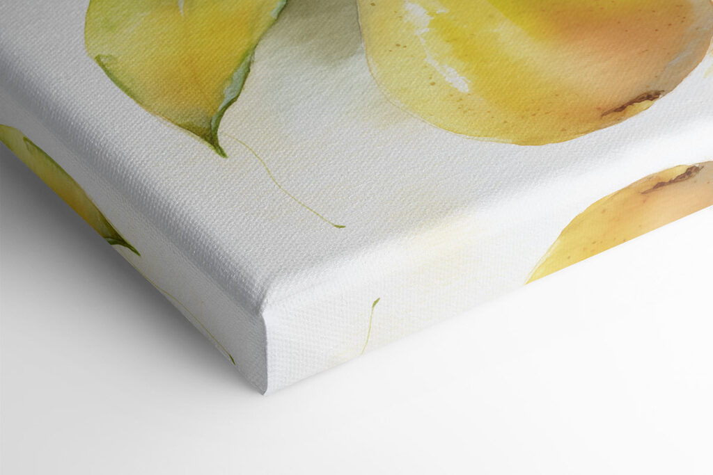 Watercolor painting of pears on a branch Watercolor painting of pears on a branch