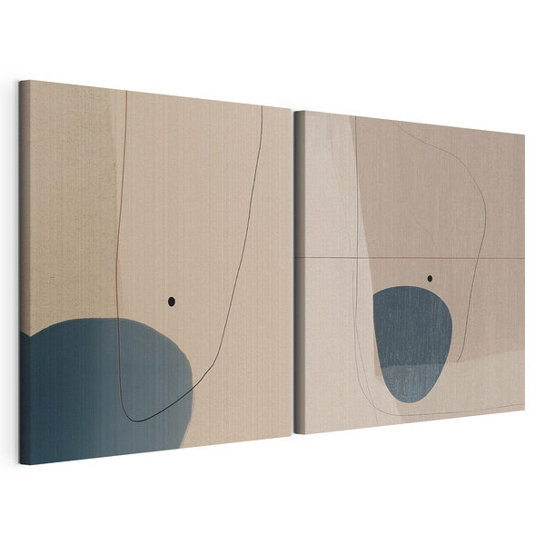 Lámina modular sobre lienzo Lámina modular sobre lienzo Dos obras de arte (SKU: m30082)