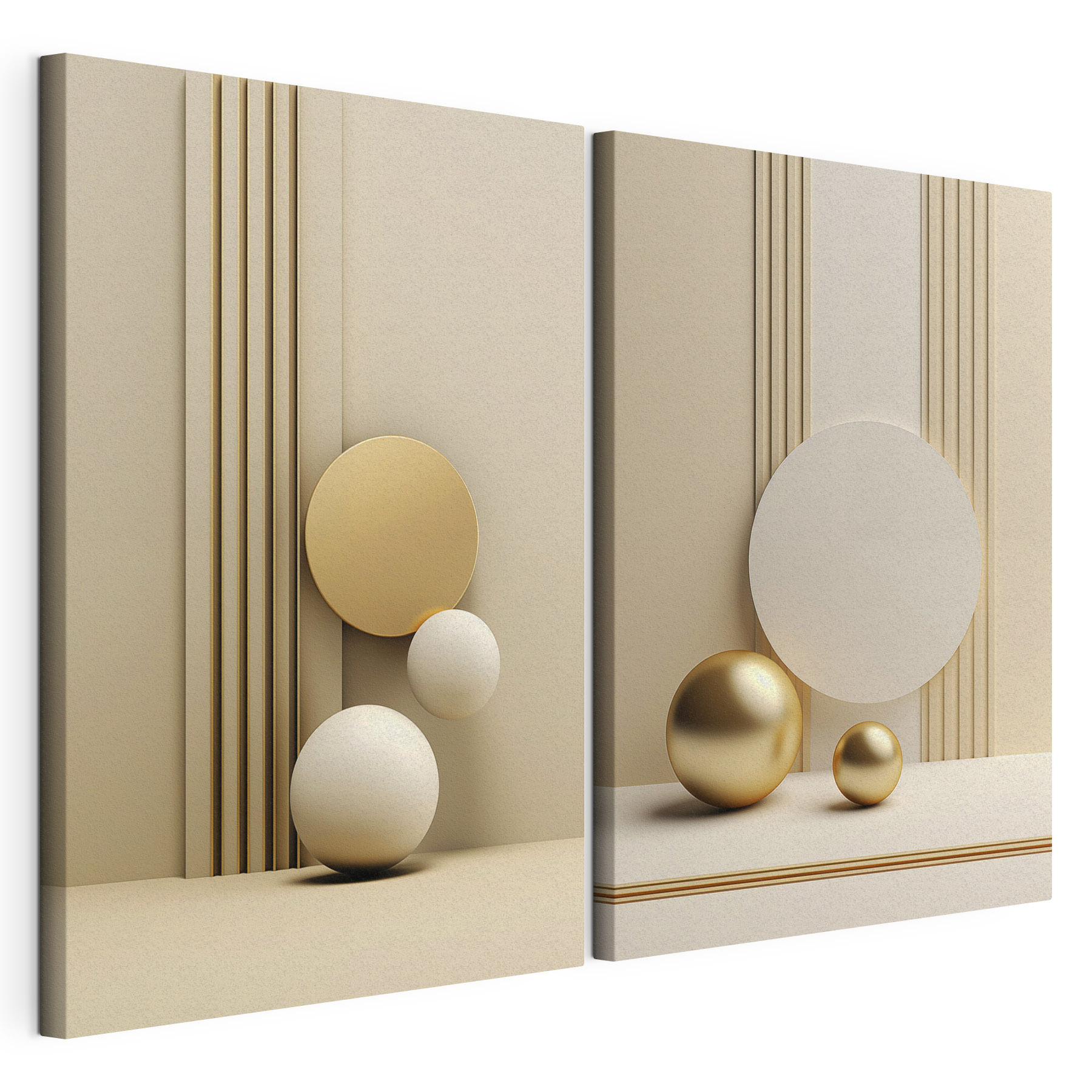 Dynamic shapes in neutral tones Dynamic shapes in neutral tones