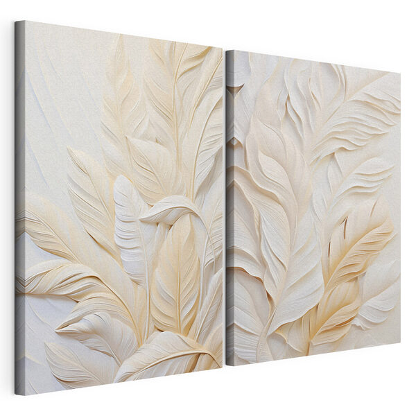 Lámina modular sobre lienzo Follaje elegante en tonos suaves (SKU: m30062) Lámina modular sobre lienzo Lámina modular sobre lienzo Follaje elegante en tonos suaves (SKU: m30062)
