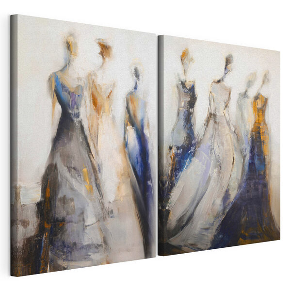 Cuadro en el que aparece un grupo de mujeres Lámina modular sobre lienzo Cuadro en el que aparece un grupo de mujeres
