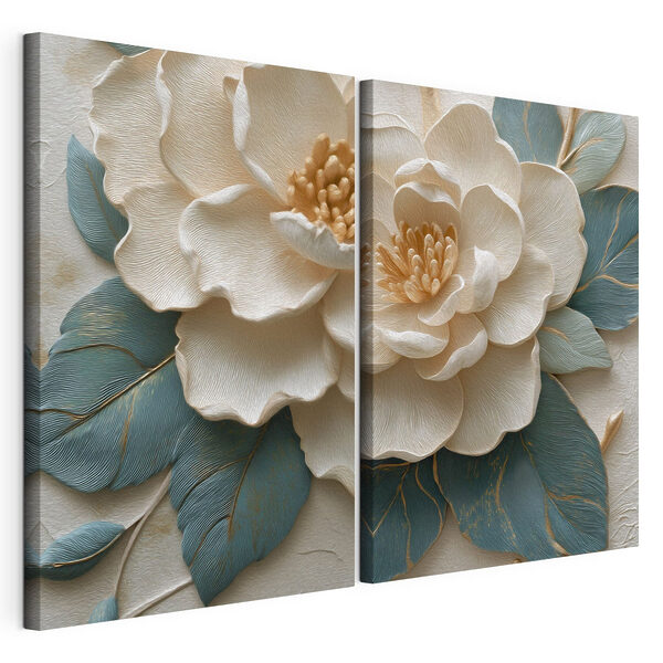 Lámina modular sobre lienzo Lámina modular sobre lienzo Collage de una flor (SKU: m30161)