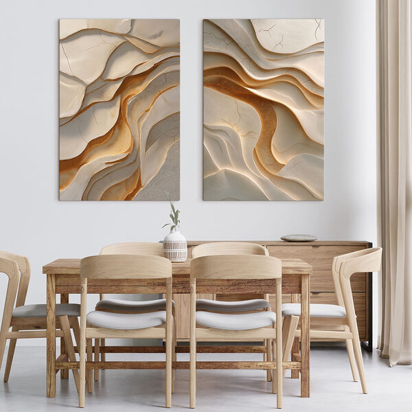 Waves of warmth in soft hues Waves of warmth in soft hues