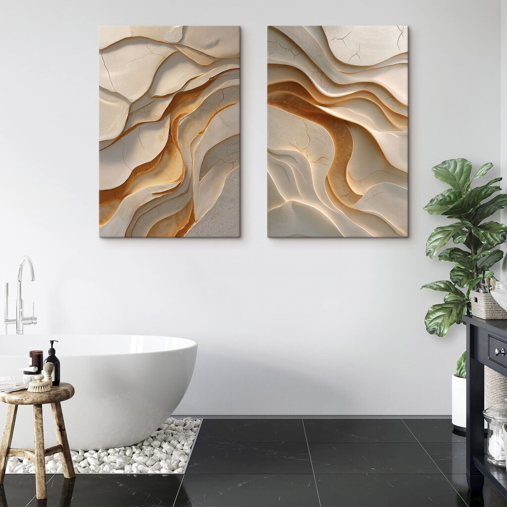 Waves of warmth in soft hues Waves of warmth in soft hues