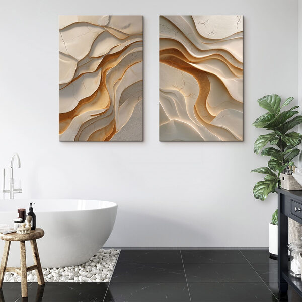 Waves of warmth in soft hues Waves of warmth in soft hues