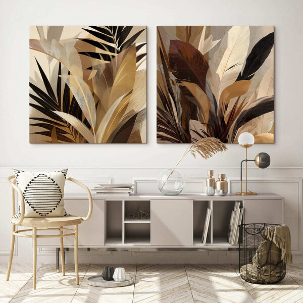 Lámina modular sobre lienzo Una elegante combinación de tonos tierra (SKU: m30194) Lámina modular sobre lienzo Una elegante combinación de tonos tierra (SKU: m30194)