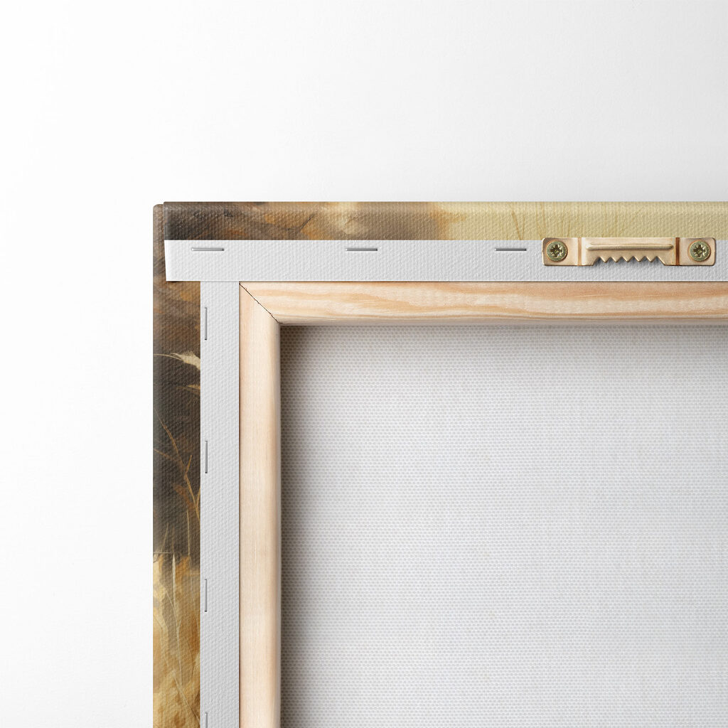 Painting of a river and a field of grass Painting of a river and a field of grass