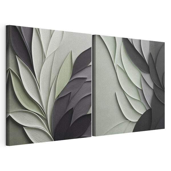 Elegantes capas inspiradas en la naturaleza Lámina modular sobre lienzo Elegantes capas inspiradas en la naturaleza