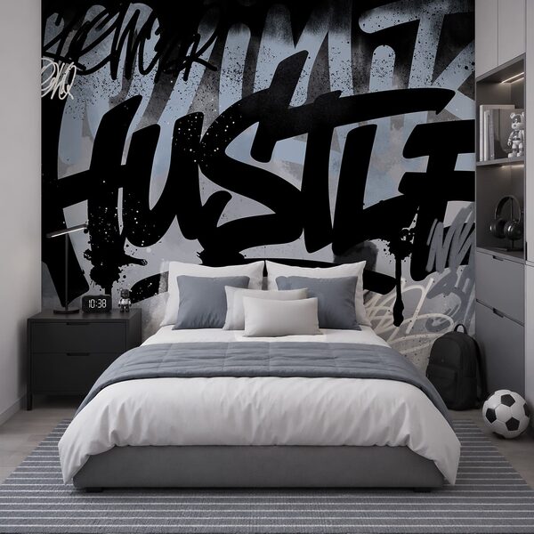 Graffiti en blanco y negro