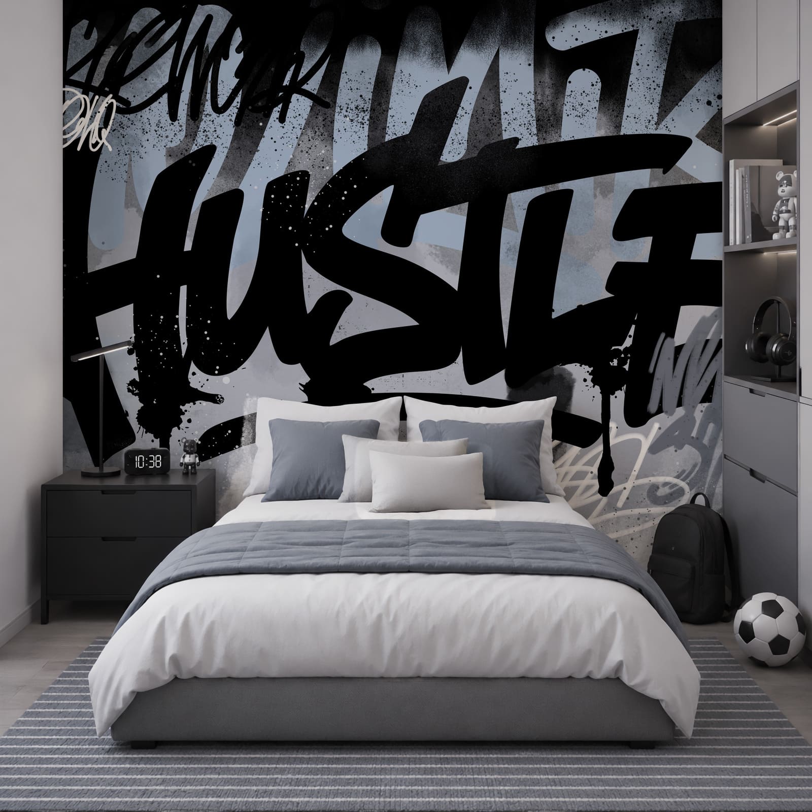 Graffiti en blanco y negro