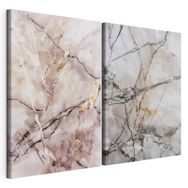 Elegantes motivos en tonos suaves Lámina modular sobre lienzo Elegantes motivos en tonos suaves