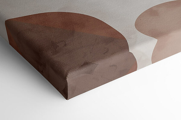 - Soft curves in earthy tones - Soft curves in earthy tones