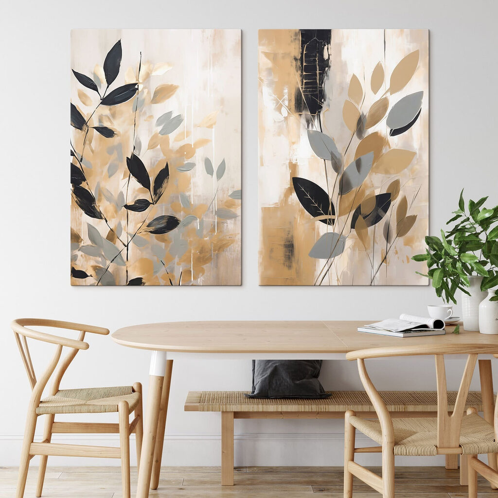 Painting of leaves and branches Painting of leaves and branches