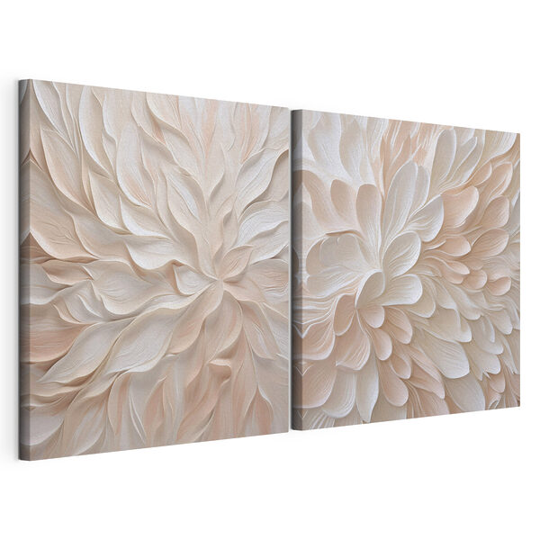 Lámina modular sobre lienzo Lámina modular sobre lienzo Pétalos suaves en tonos pastel (SKU: m30336)