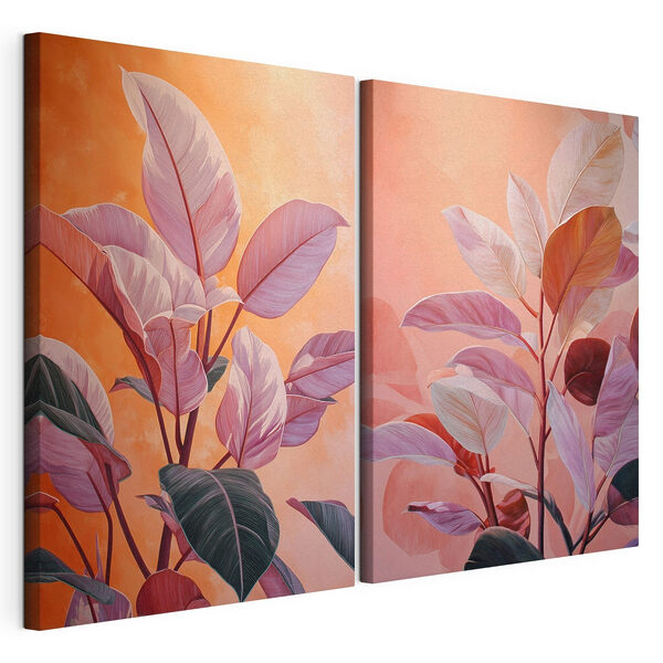Tonos alegres de la belleza de la naturaleza Lámina modular sobre lienzo Tonos alegres de la belleza de la naturaleza
