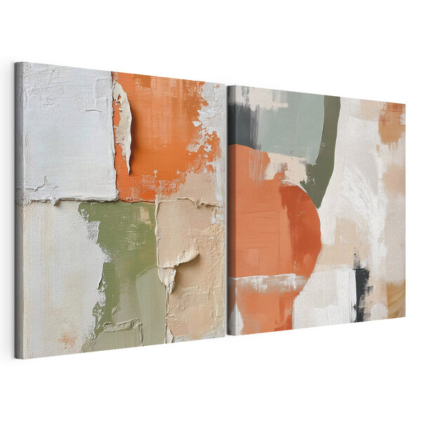 Pintura de diferentes colores Lámina modular sobre lienzo Pintura de diferentes colores