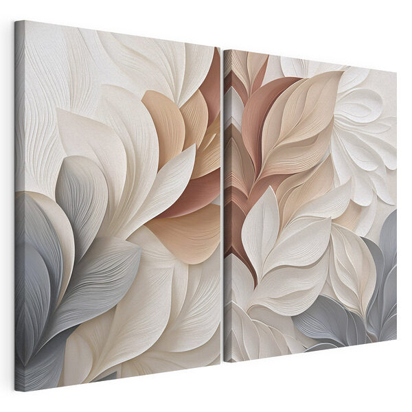 - Una elegante combinación de colores suaves Lámina modular sobre lienzo - Una elegante combinación de colores suaves