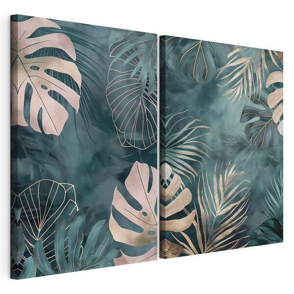 Lámina modular sobre lienzo Exuberante vegetación sobre un fondo vibrante (SKU: m30832) Lámina modular sobre lienzo Lámina modular sobre lienzo Exuberante vegetación sobre un fondo vibrante (SKU: m30832)