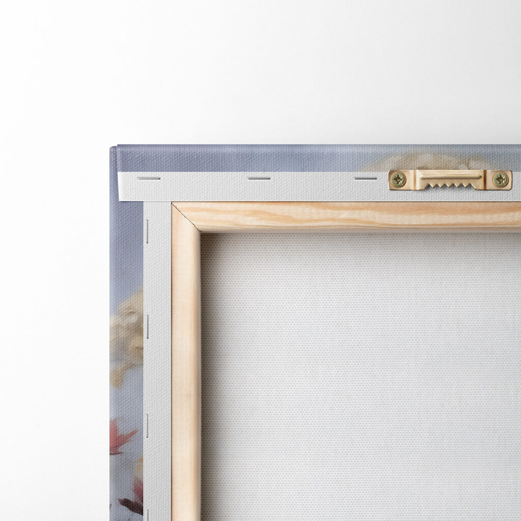Lámina modular sobre lienzo Cuadro de flores y hierba (SKU: m30808)