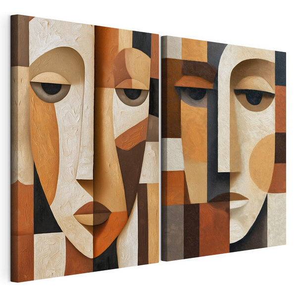 Lámina modular sobre lienzo Lámina modular sobre lienzo Collage de rostros (SKU: m30789)