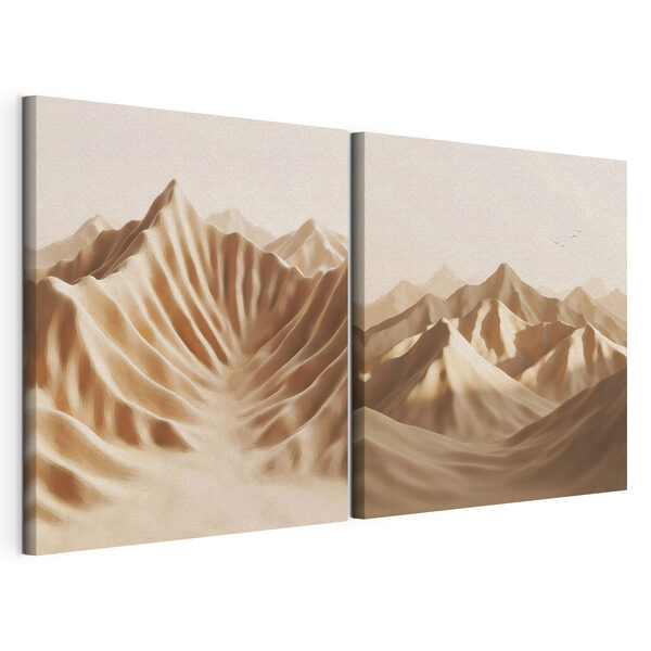 Cordillera con arena Lámina modular sobre lienzo Cordillera con arena