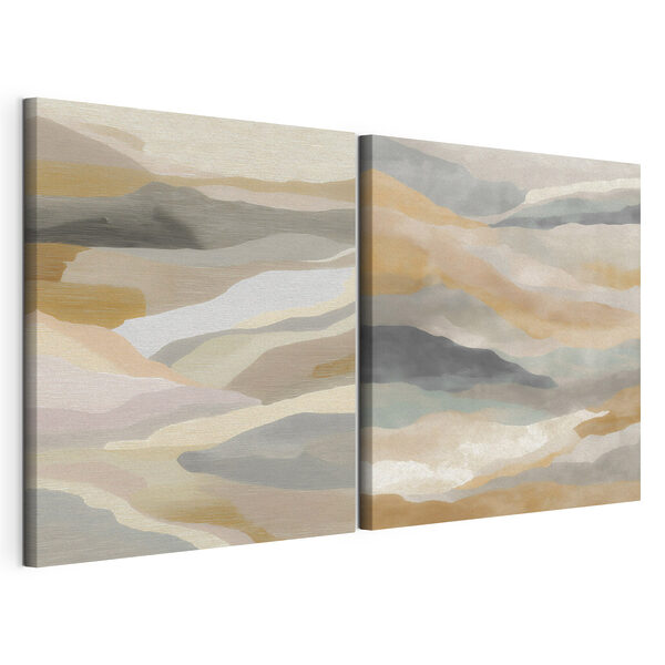 Lámina modular sobre lienzo Suaves tonos del paisaje natural