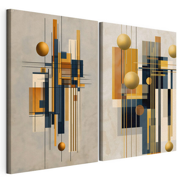 Lámina modular sobre lienzo Collage artístico con círculos y líneas (SKU: m30699) Lámina modular sobre lienzo Lámina modular sobre lienzo Collage artístico con círculos y líneas (SKU: m30699)