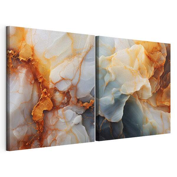 Lámina modular sobre lienzo Lámina modular sobre lienzo Remolinos abstractos de colores suaves (SKU: m30645)