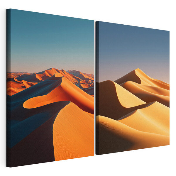 Comparación de dunas de arena Lámina modular sobre lienzo Comparación de dunas de arena