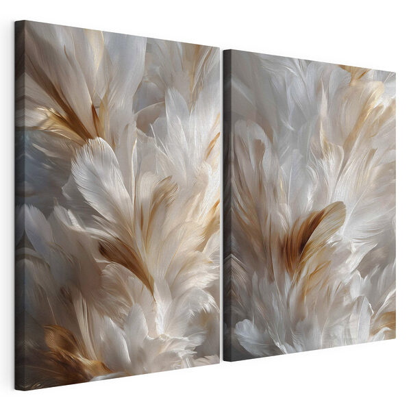 Lámina modular sobre lienzo Plumas delicadas en tonos suaves (SKU: m30543) Lámina modular sobre lienzo Lámina modular sobre lienzo Plumas delicadas en tonos suaves (SKU: m30543)