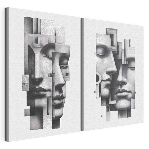 Lámina modular sobre lienzo Rostros entrelazados en una armonía abstracta (SKU: m30539) Lámina modular sobre lienzo Lámina modular sobre lienzo Rostros entrelazados en una armonía abstracta (SKU: m30539)