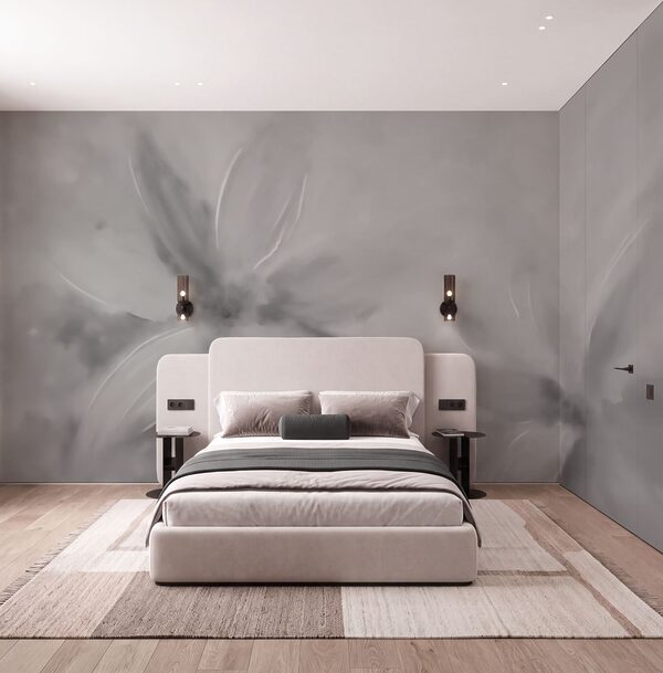 Imagen en tonos grises y blancos de flores Imagen en tonos grises y blancos de flores