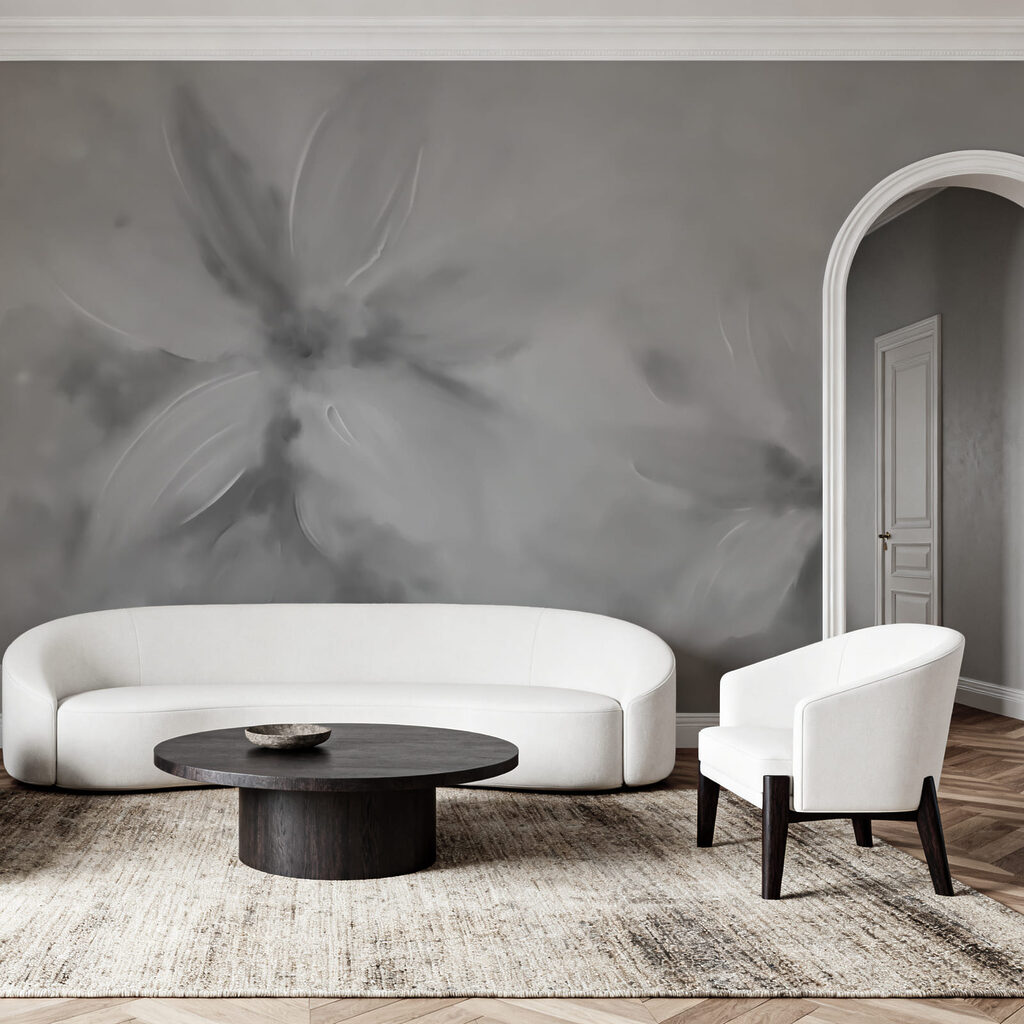 Imagen en tonos grises y blancos de flores Imagen en tonos grises y blancos de flores