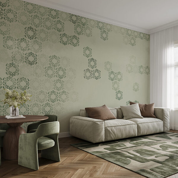 Fondo blanco con un diseño en negro y verde Fondo blanco con un diseño en negro y verde