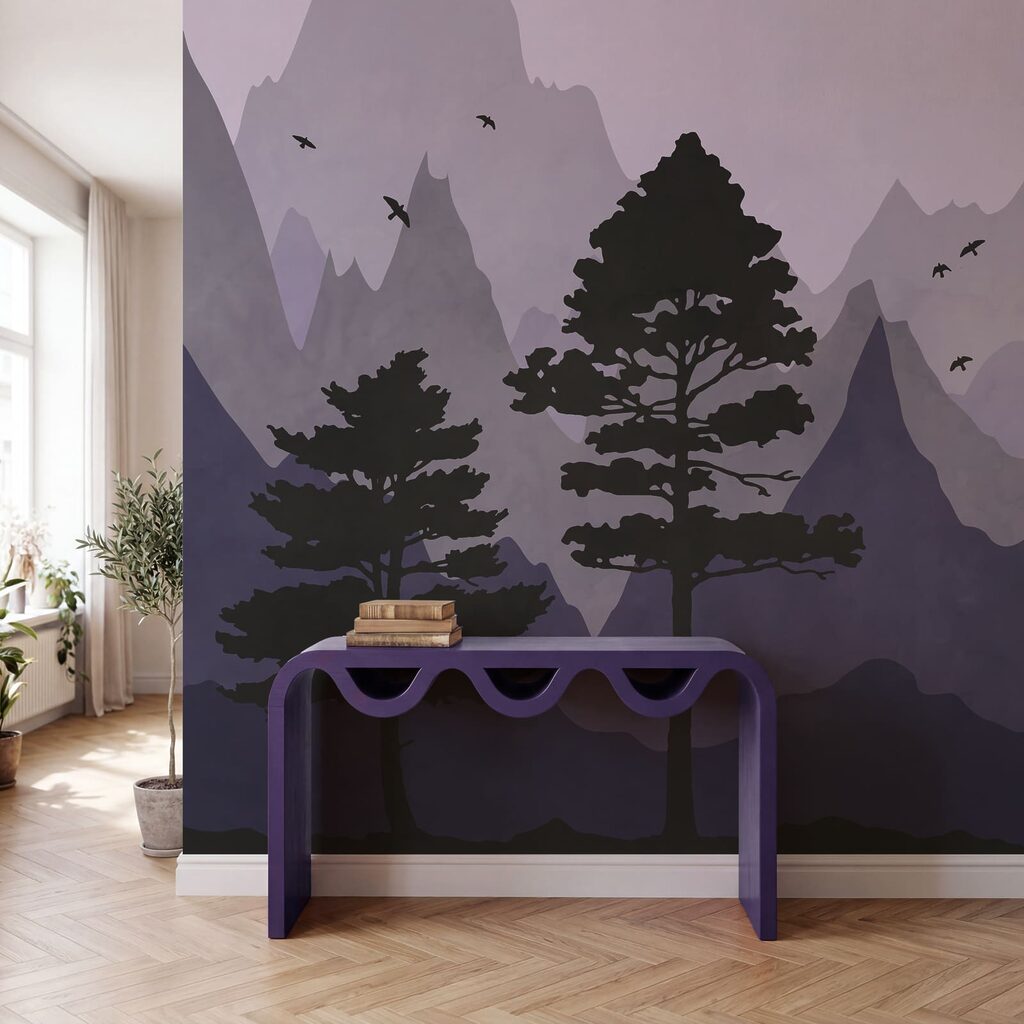 Paisaje con montañas y árboles Paisaje con montañas y árboles