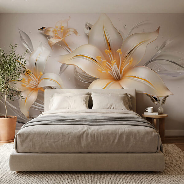 Delicadas flores en tonos suaves