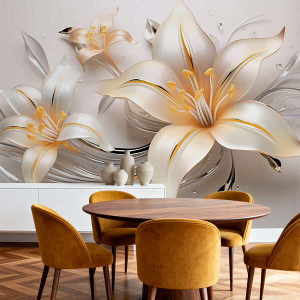 Delicadas flores en tonos suaves