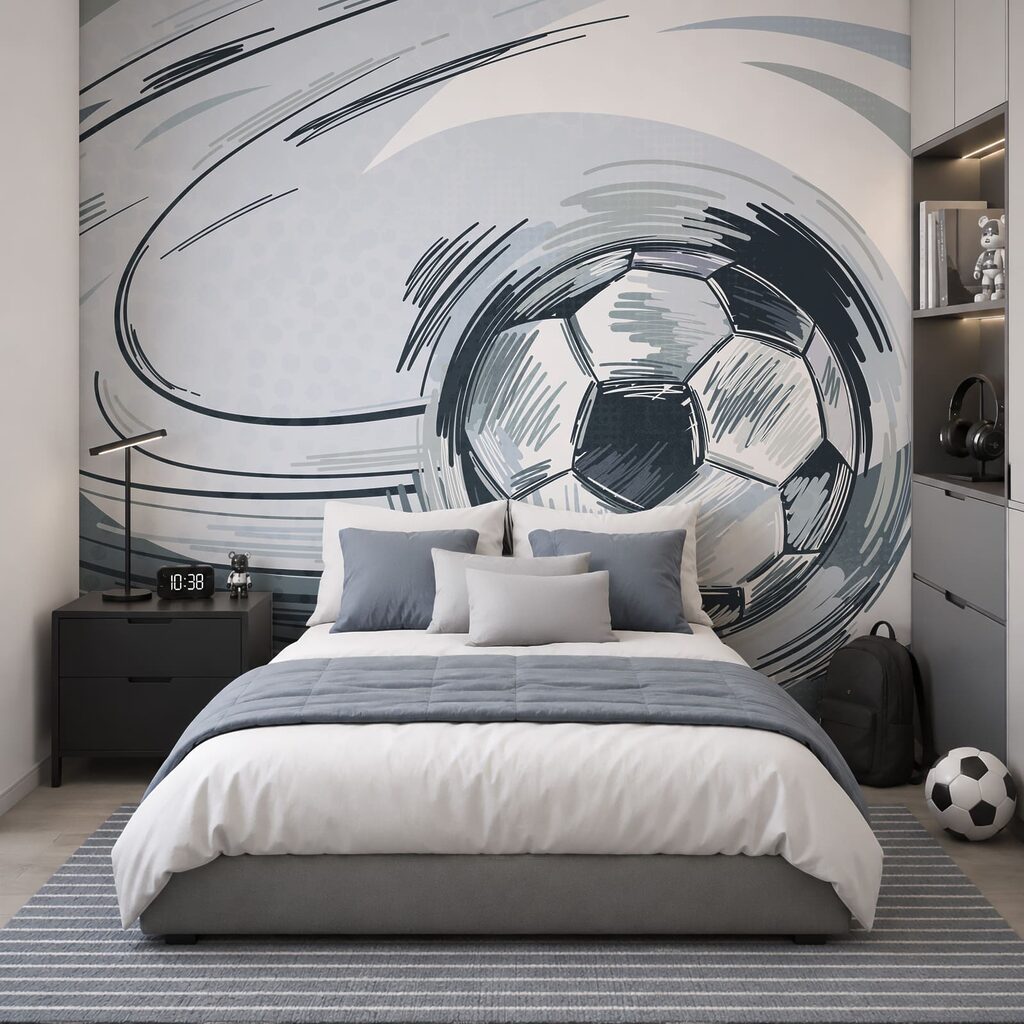 Un balón de fútbol en un tornado